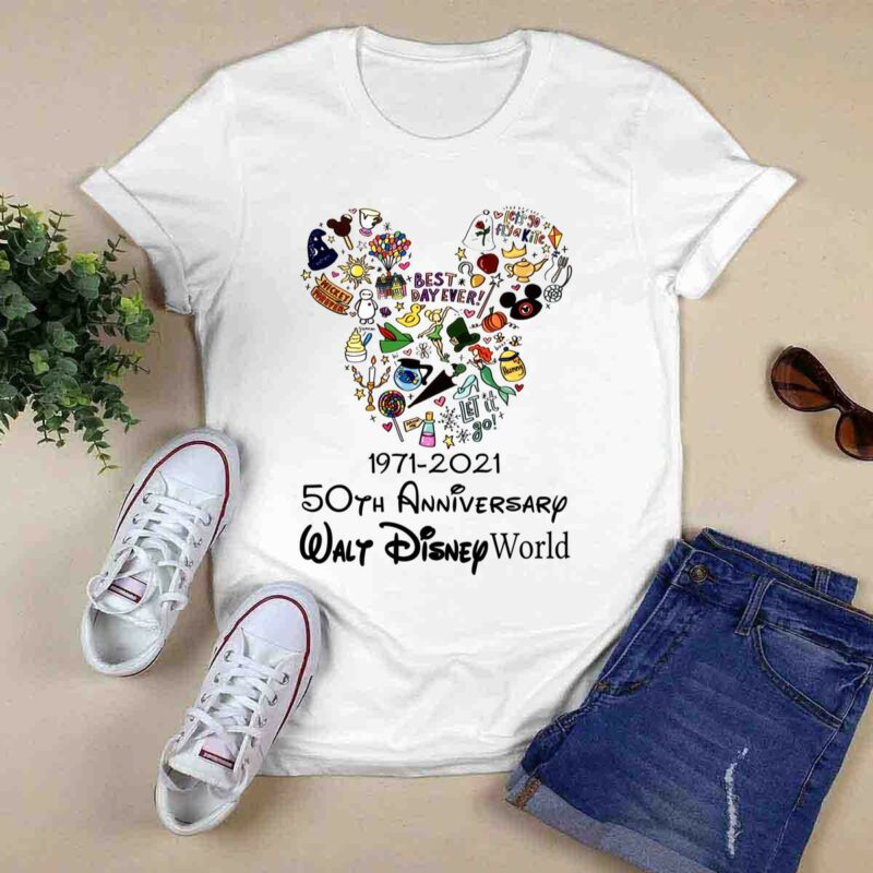 1971 2021 50Th Anniversary Walt Disney World 0 T Shirt