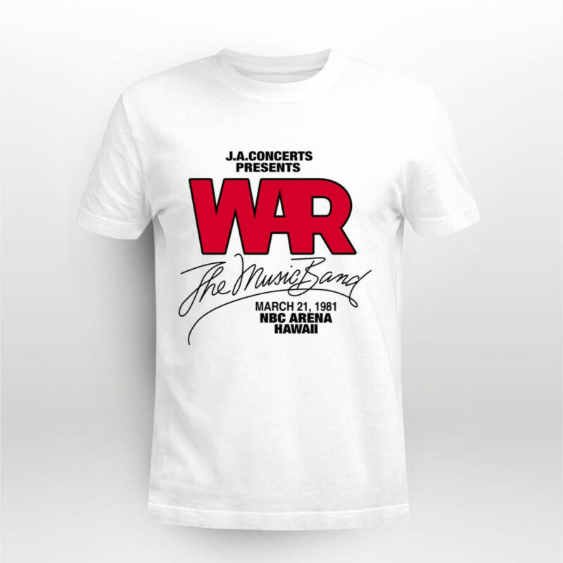 1981 War Eric Burdon Band Vintage 4 T Shirt
