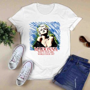 1987 Madonna Whos That Girl World Tour front 6 T Shirt