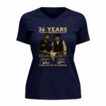 36 Years 1990 2026 Brooks And Dunn Thank You For The Memories Signatures 9 Womens V Neck 3.jpg