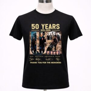 50 Years 1976 2026 U2 Signature Thank You For The Memories 1 T Shirt 2.jpg