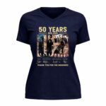 50 Years 1976 2026 U2 Signature Thank You For The Memories 9 Womens V Neck 1.jpg