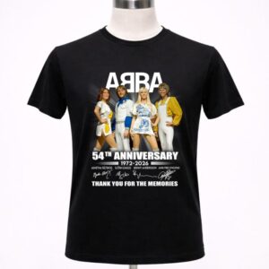 Abba 54th Anniversary 1972 2026 Thank You For Memories Signatures 1 T Shirt 1.jpg
