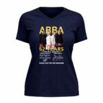 ABBA The Concert Show 52 Years 1974 2026 Thank You For The Memories 9 Womens V Neck 1.jpg