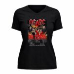 Acdc 53 Years Anniversary Signature 5 Womens V Neck 1.jpg