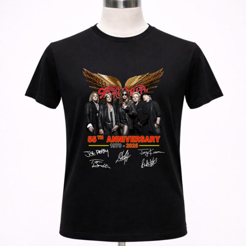 Aerosmith 55th Anniversary 1970 2025 Signature 1 T Shirt 1.jpg