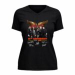 Aerosmith 55th Anniversary 1970 2025 Signature 5 Womens V Neck 1.jpg