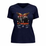 Aerosmith 55th Anniversary 1970 2025 Signature 9 Womens V Neck 1.jpg