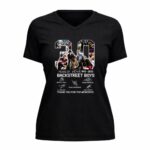 Backstreet Boys 30th Thank You For Memories Signature 5 Womens V Neck 1.jpg