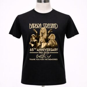 Barbra Streisand 65th Anniversary 1961 2026 Thank You For The Memories Signature 1 T Shirt 1.jpg