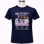 68 years 1958 2026 Bee Gees Maurice Gibb Barry Gibb Robin Gibb Signatures Thanks 6 T Shirt 2.jpg