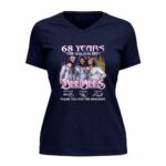 68 years 1958 2026 Bee Gees Maurice Gibb Barry Gibb Robin Gibb Signatures Thanks 9 Womens V Neck 2.jpg