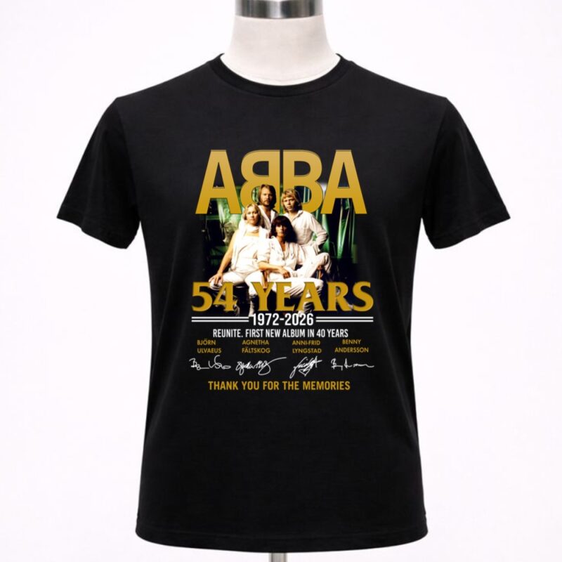 Abba 54 Years Reunite First New Album In 40 Years Thank You For The Memories 1 T Shirt 2.jpg