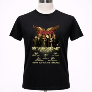 Aerosmith 55th Anniversary 1970 2025 Signatures 1 T Shirt 2.jpg