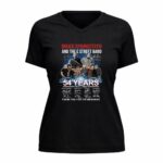 Bruce Springsteen and The E Street Band 54 years 1972 2026 Signatures 5 Womens V Neck 2.jpg