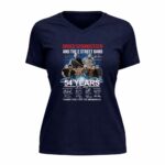 Bruce Springsteen and The E Street Band 54 years 1972 2026 Signatures 9 Womens V Neck 2.jpg