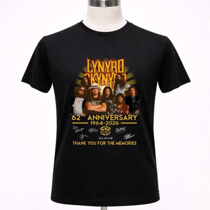 Lynyrd skynyrd 62nd anniversary 1964 2026 thank you for the memories 1 T Shirt 2.jpg