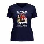 44 years 1982 2026 Janet Jackson signature thank you for the memories 9 Womens V Neck.jpg