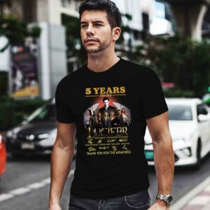5 Years 2016 2021 Lucifer Thank You For The Memories Signature 0 T Shirt