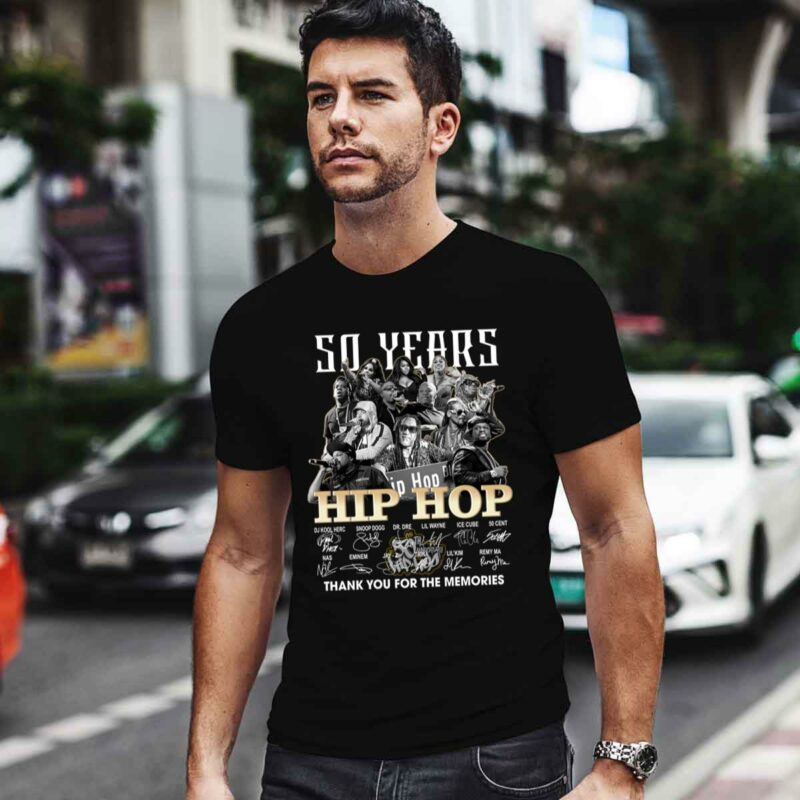 50 Years Of 1973 2023 Hip Hop Thank You For The Memories 5 T Shirt