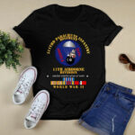511th Parachute Infantry Regiment 11th Airborne Division World War II United States Army At War 3 T Shirt