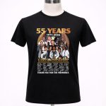 55 years 1971 2026 Earth Wind And Fire Thank You For The Memories Signatures 1 T Shirt.jpg