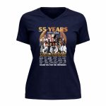 55 years 1971 2026 Earth Wind And Fire Thank You For The Memories Signatures 9 Womens V Neck.jpg