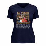 55 years 1971 2026 Earth Wind and Fire thank you for the memories 9 Womens V Neck.jpg