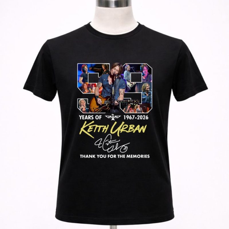 59 Years of 1967 2026 Keith Urban Thank You for the Memories 1 T Shirt.jpg