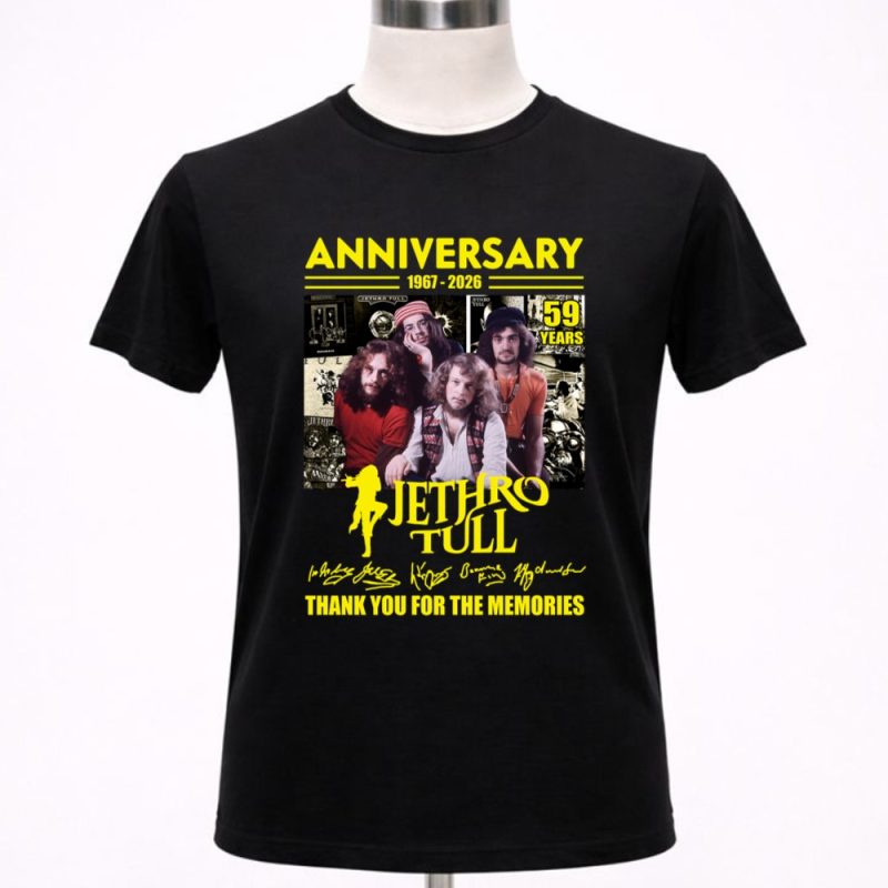 59th Anniversary 1967 2026 Jethro Tull Thank You For The Memories 1 T Shirt.jpg