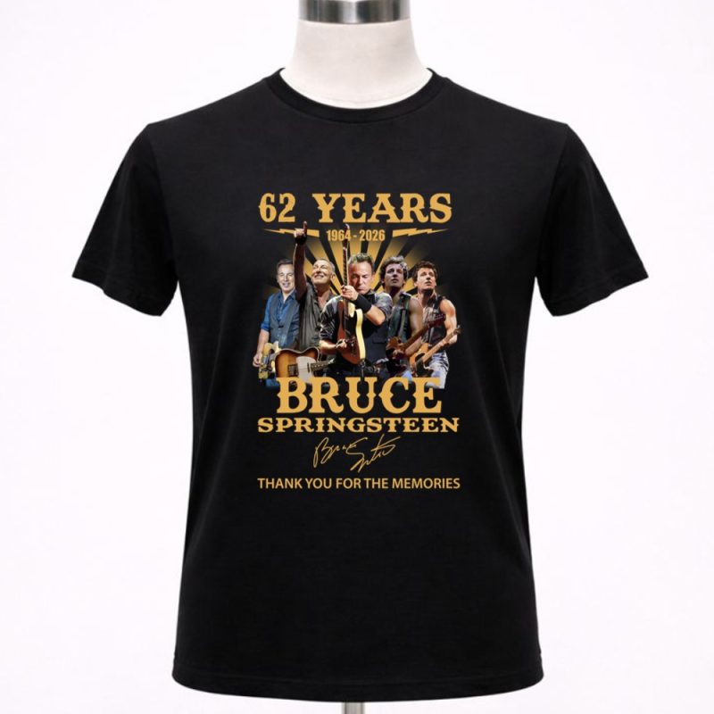 62 Years 1964 2026 Bruce Springsteen Thank You For The Memories 1 T Shirt 3