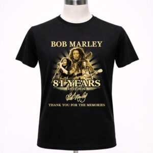 81 Years 1945-2026 Bob Marley Thank You For The Memories Shirt
