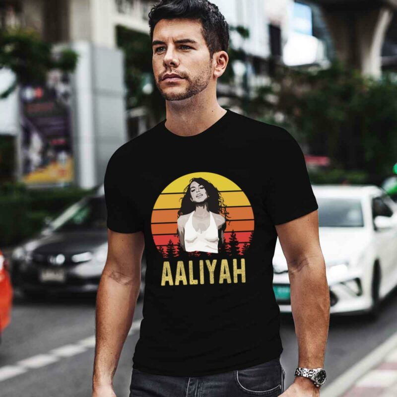 Aaliyah Vintage Pop Artist Pop Aaliyah Vibe Tribute 4 T Shirt
