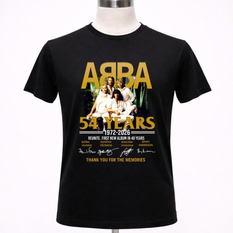 Abba 54 Years Reunite First New Album In 40 Years Thank You For The Memories 1 T Shirt 3