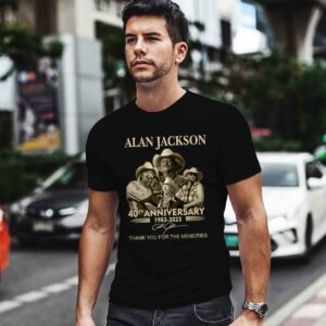 Alan Jackson 40th Anniversary 1983 2023 Signature 5 T Shirt