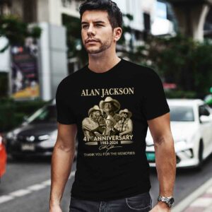 Alan Jackson 41st Anniversary 1983 2024 Signature 4 T Shirt