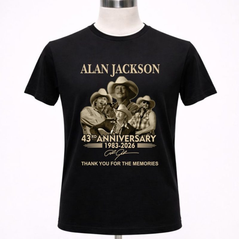 Alan Jackson 43rd Anniversary 1983 2026 Signature 1 T Shirt 4