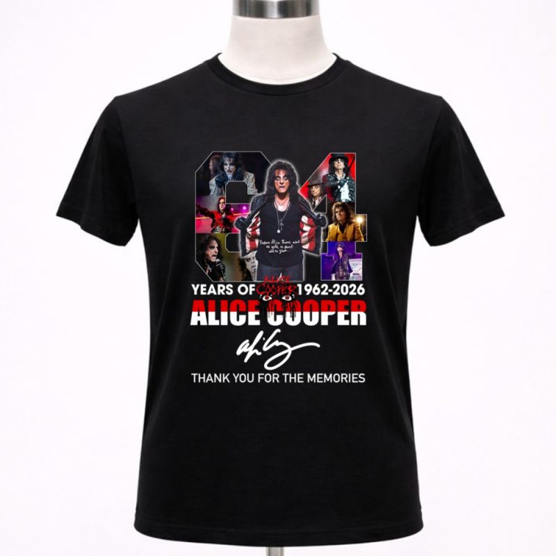 Alice Cooper 1962 2026 Thank You For The Memories 1 T Shirt 4
