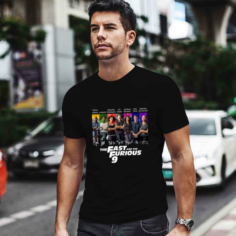 All Character Signatures The Fast And The Furious 9 Signature 0 T Shirt