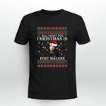 All I Want For Christmas Is Post Malone 3 T Shirt