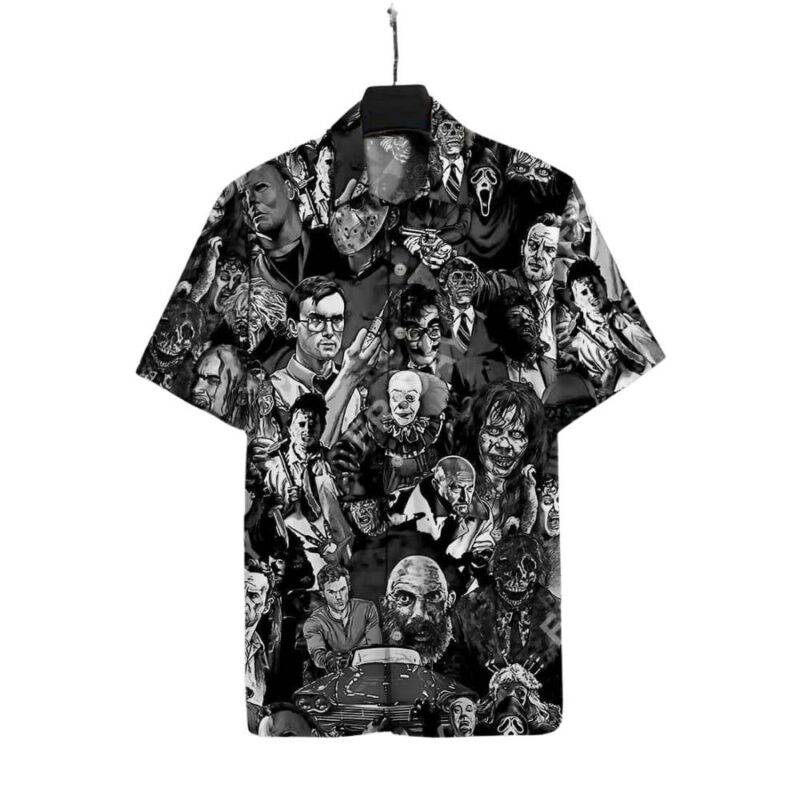 All horror movie characters hawaiian shirt 1