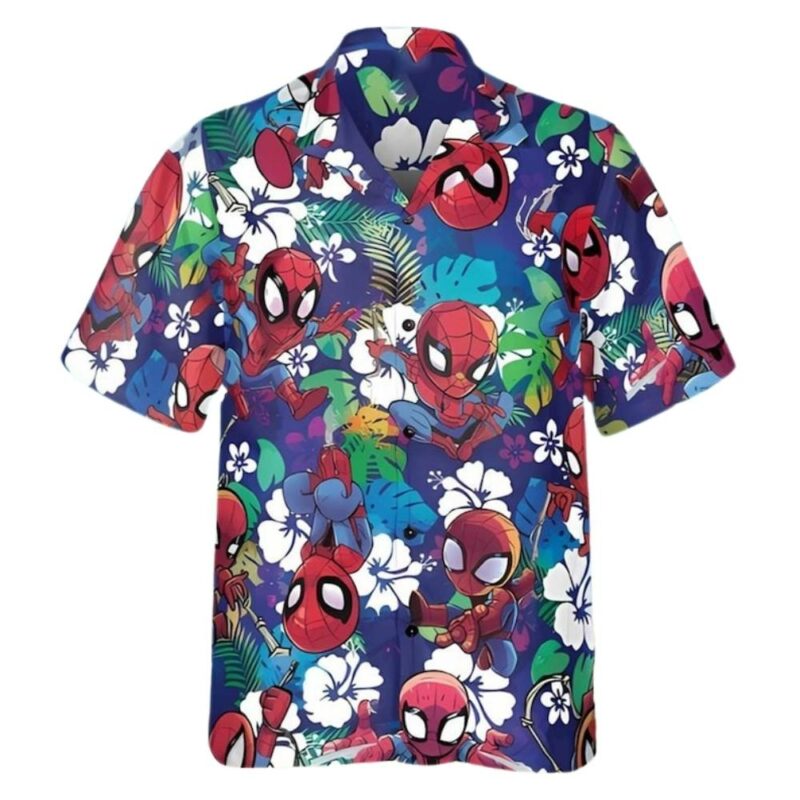 Amazing superhero tropical spider man summer hawaiian shirt 1