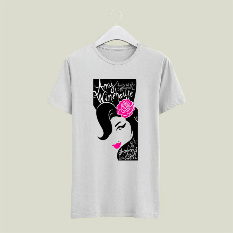 Amy Winehouse Flower Singer 4 T Shirt