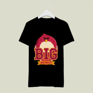 Angry Birds Terence Text Big 0 T Shirt