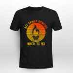 Atf Family Bonfire Waco Tx 93 Waco Siege Branch Davidians Vintage Retro 1 T Shirt