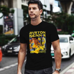 Ayrton Senna Camel Vintage 4 T Shirt