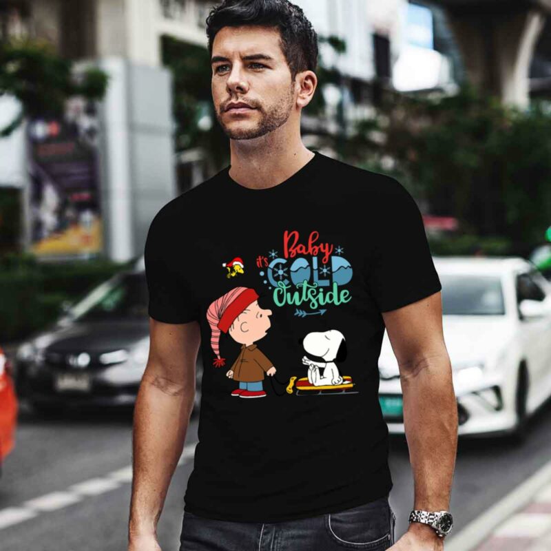 Baby Its Cold Outside Snoopy And Charlie Brown Christmas 0 T Shirt