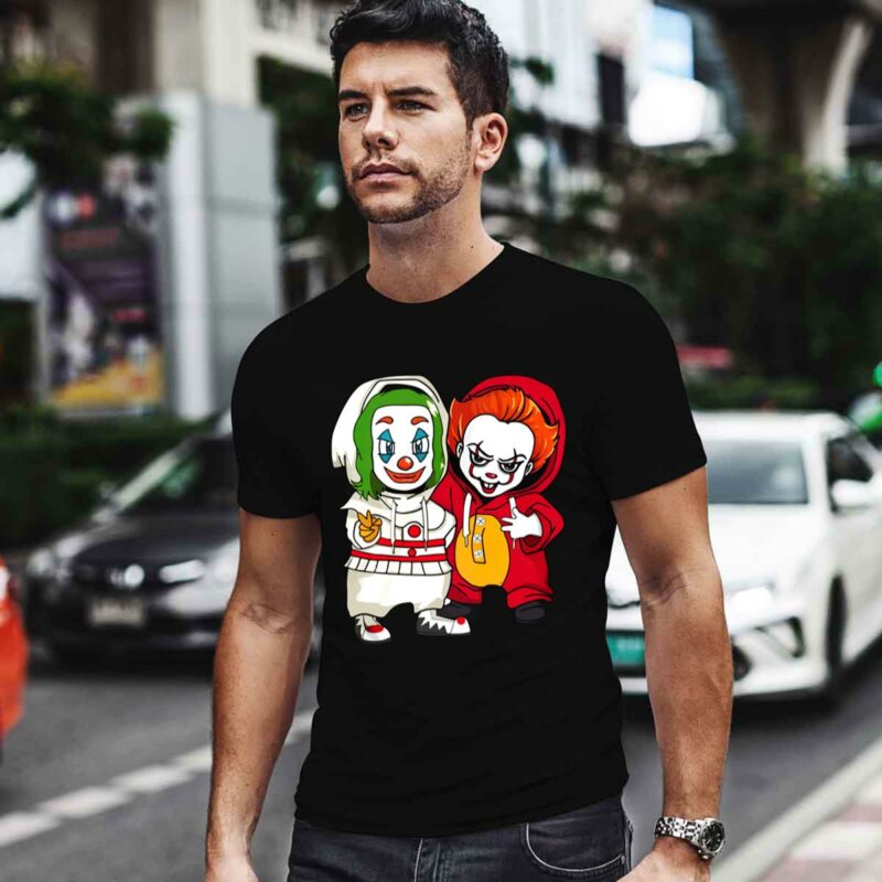 Baby Joker And Pennywise Horror Movies Characters 0 T Shirt