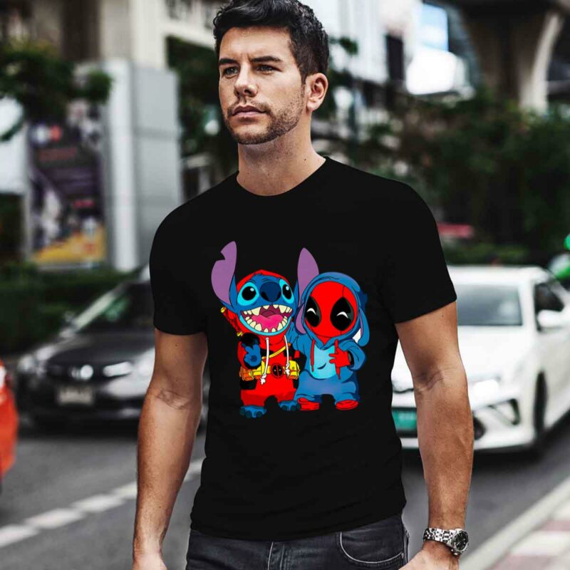 Baby Stitch And Baby Deadpool Is Friends 0 T Shirt