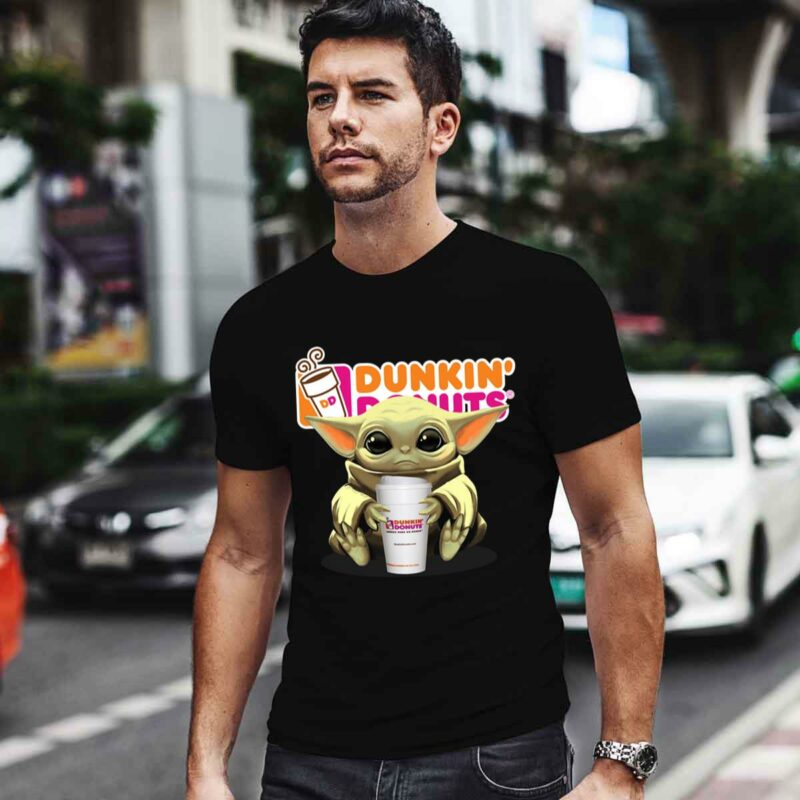 Baby Yoda Hug Dunkin Donuts Funny 0 T Shirt